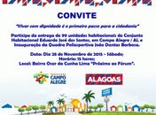 Prefeitura de Campo Alegre entrega conjuntos e quadra poliesportiva