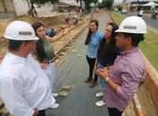 Ciclovia do Trabalhador recebe concreto pigmentado em Arapiraca