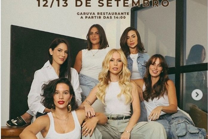 Gabriella Abuleac e amigas participam de bazar beneficente organizado por Ana Buss, em Maceió