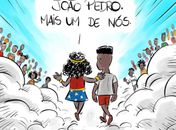Mataram o menino  preto,  João Pedro,e isso não cabe em uma live. É vida real!