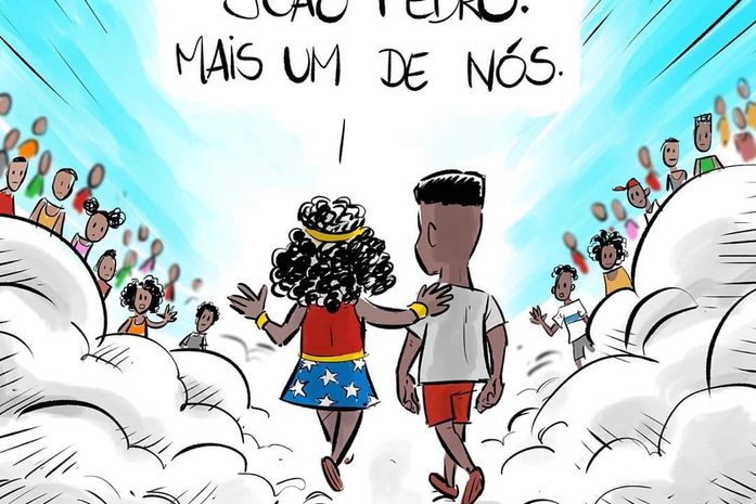 Mataram o menino preto, João Pedro,e isso não cabe em uma live. É vida real!