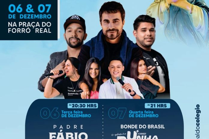 Porto Real do Colégio terá show de Padre Fábio de Melo na festa da padroeira; veja programação