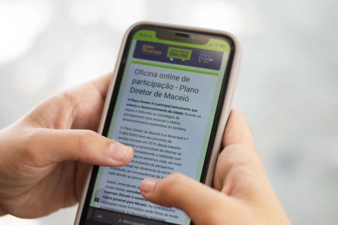 Maceioenses podem contribuir para o Plano Diretor pela internet. Foto: Assessoria