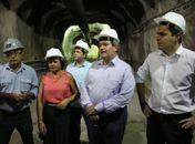 Legenda: Na semana passada, a secretária Aparecida Machado, vistoriou o que já foi construído do Canal Adutor do Sertão (Foto: Neno Canuto)