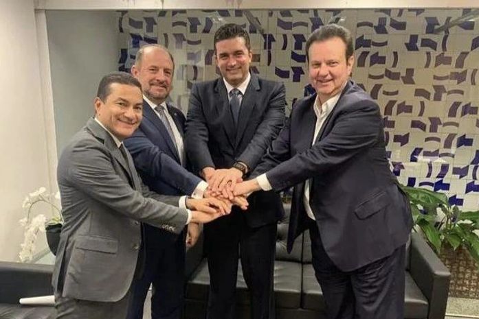 Rui junto com Kassab, Antonio Albuquerque e Marcos Pereira em Brasília