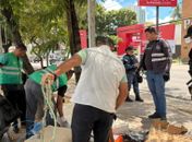 Estruturas irregulares são removidas perto do Maceió Shopping e no Farol