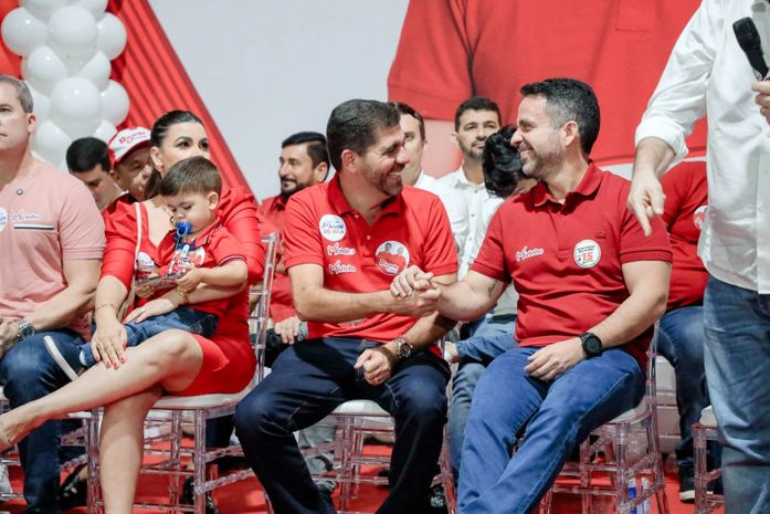 Governador Paulo Dantas participa da convenção do Prefeito Ricardo Paranhos em Jaramataia