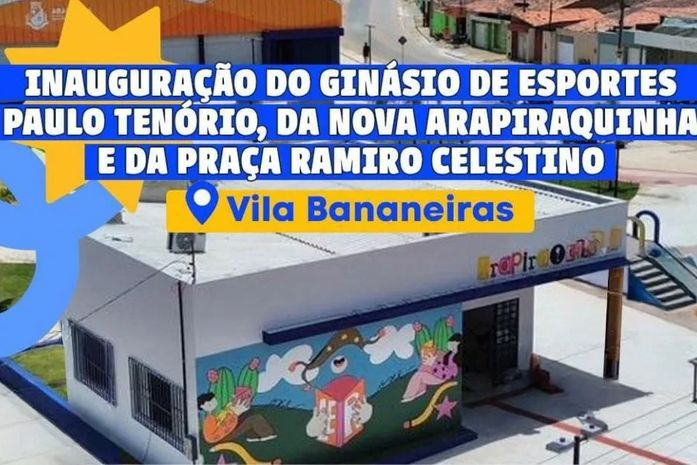Luciano Barbosa entrega três obras estruturantes e impulsiona Vila Bananeiras