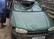 Motorista perde o controle de veículo e capota na zona rural de Major Izidoro