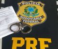 PRF prende homem com mandado de prisão por pensão alimentícia em Joaquim Gomes