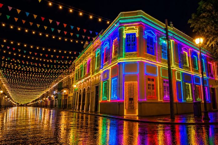 São João Massayó 2026 terá decoração recorde e transforma Maceió em um espetáculo de luzes