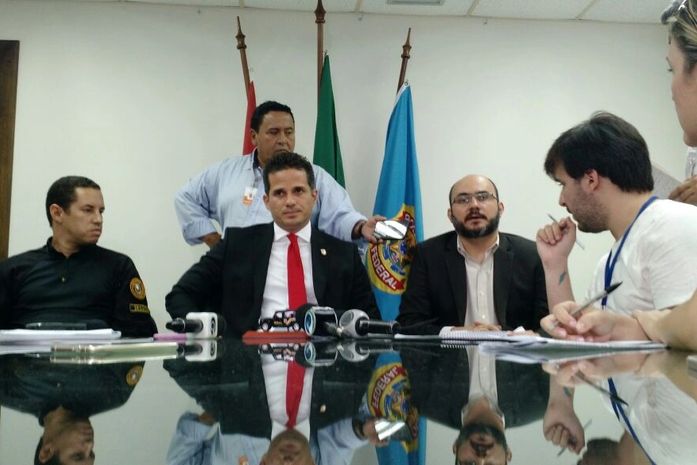 Delegado Bernardo de Torres em coletiva