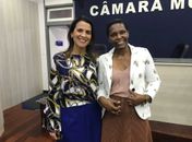 Vereadora Fátima Santiago e Daniela Ramos - Coordenadora da Central de Transplantes de Alagoas