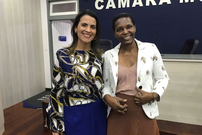 Vereadora Fátima Santiago e Daniela Ramos - Coordenadora da Central de Transplantes de Alagoas