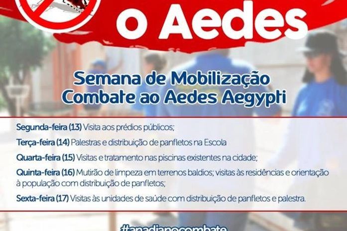 Anadia realiza mobilização em combate ao Aedes aegypti