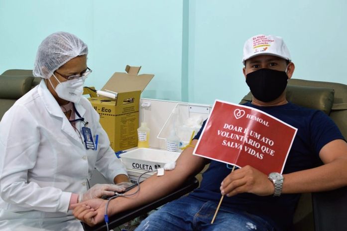 Dia Mundial do Doador de Sangue: Hemoal promove campanha para incentivar doação
