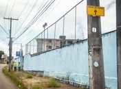 Ponto de ônibus próximo a rota de fuga no Pinheiro