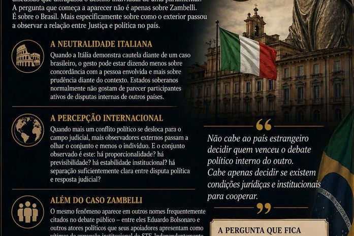 Existe uma diferença importante entre perder apoio político dentro do país e perder legitimidade institucional fora dele