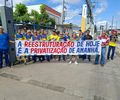 Trabalhadores dos Correios protestam em Maceió e ameaçam greve por reajuste salarial