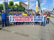 Trabalhadores dos Correios protestam em Maceió e ameaçam greve por reajuste salarial