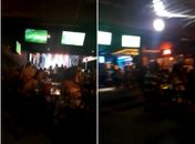 Com realização de show de pagode, clientes se aglomeram em bar na parte alta; veja vídeo 