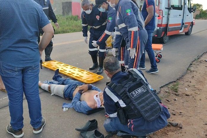 Motociclista fica ferido ao colidir contra traseira de carro na AL-115