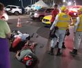 Motociclista fica ferido após colidir com carro na Av. Álvaro Otacílio