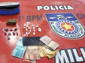 Polícia Militar apreende duas armas de fogo, droga e dinheiro em ações na capital e interior