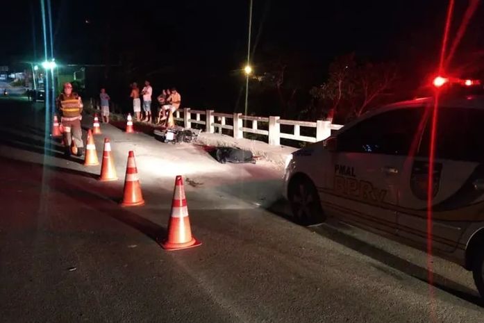 Cavalo morre após ser atropelado na AL-115, motorista deixa veículo no local