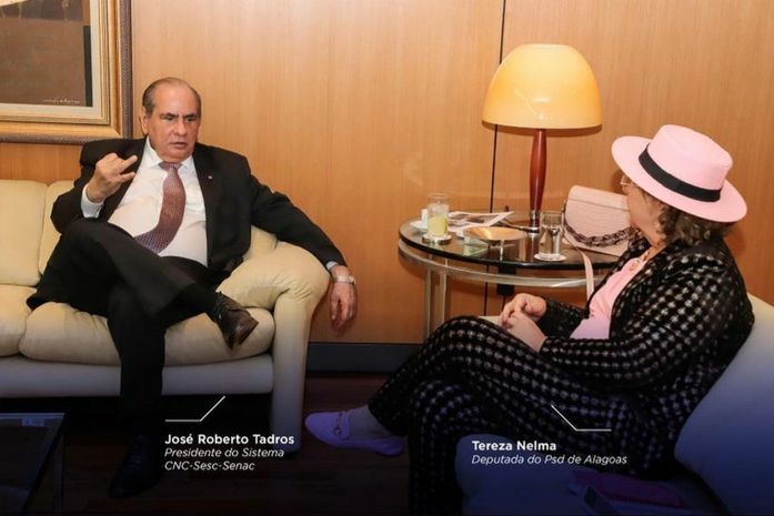 Presidente da CNC recebe Tereza Nelma para fortalecer parceria do Sistema em benefício dos alagoanos
