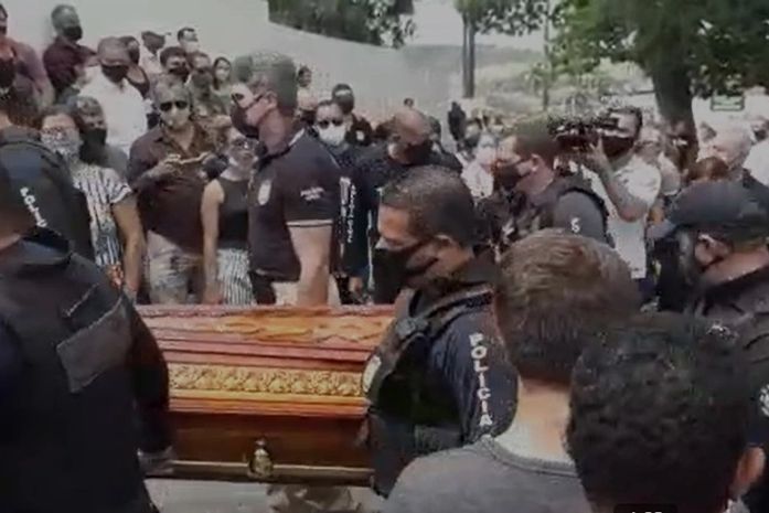 Sepultamento de policial civil Jorge Vicente