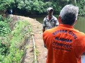 A Barragem está com sua obra aderente sem oferecer risco algum para a região
