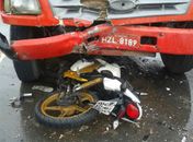 Motociclista morreu na colisão