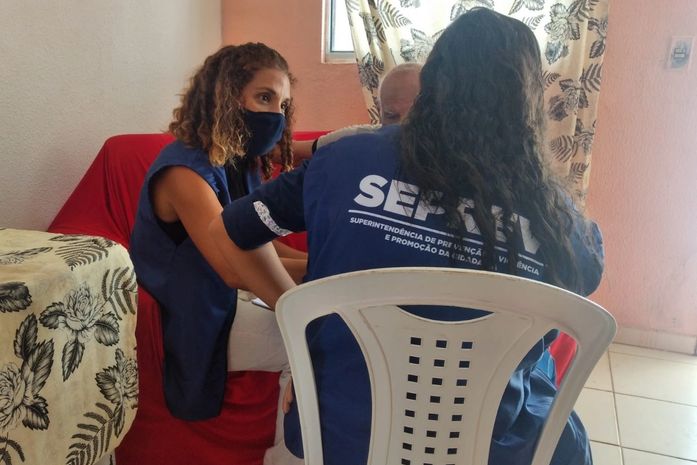Seprev realiza visita à idoso de 92 anos, após denúncia de cárcere privado e maus tratos