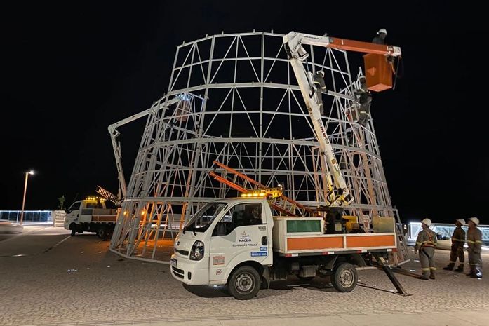 Orla de Maceió vai ganhar árvore de Natal com mais de 30 metros