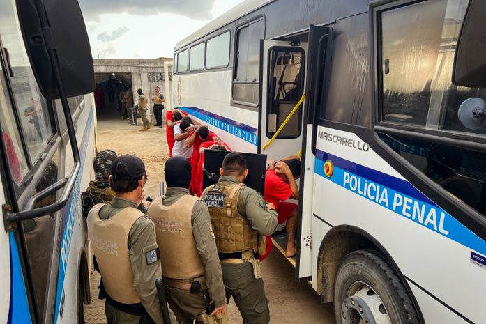 Mais de 600 reeducandos são transferidos para penitenciária de Segurança Máxima