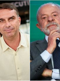 Flávio Bolsonaro e Lula