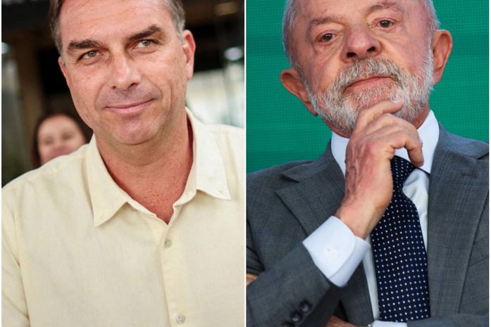 Flávio Bolsonaro e Lula