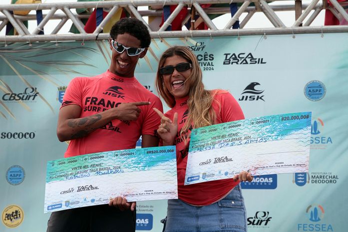 Com apoio do Governo de Alagoas, Taça Brasil de Surf termina com títulos de nordestinos