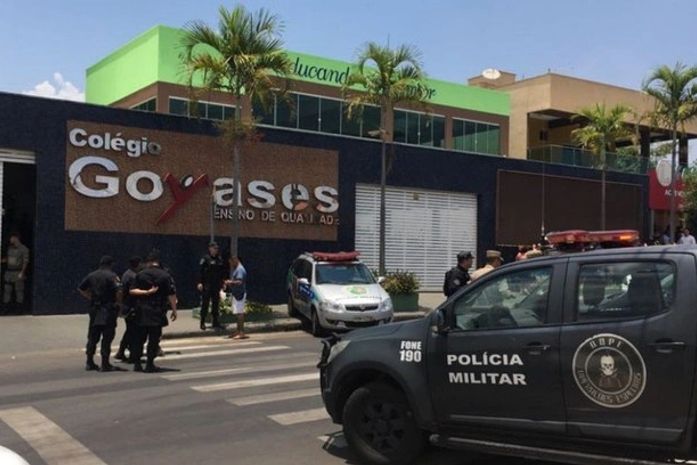 Colégio Goyases, em Goiânia, foi palco de ataque a tiros
