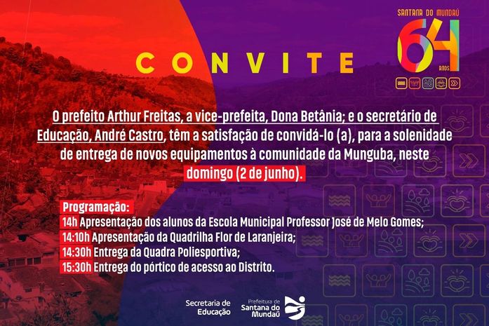 Prefeitura de Santana do Mundaú inicia programação da emancipação neste domingo (2)