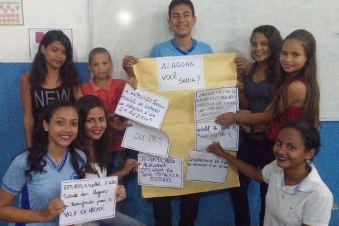 Homenagem dos alunos ao bicentenário de Alagoas