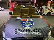 Polícia flagra suspeitos de tráficos repassando 24 kg de maconha em posto de combustíveis