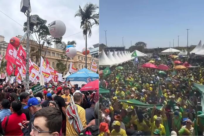 Atos de 7 de Setembro no país: Direita pede anistia; esquerda defende soberania