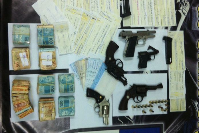 Material apreendidos na Operação Canal do Rio