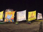 Exposição Penedo Encanta transforma velas de barcos em obras de arte