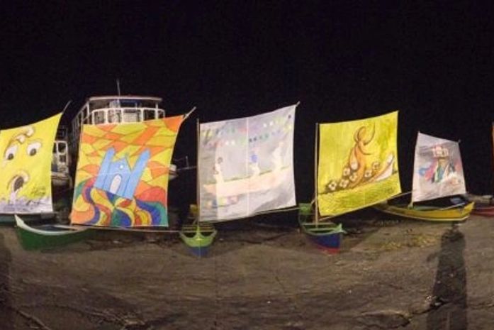 Exposição Penedo Encanta transforma velas de barcos em obras de arte