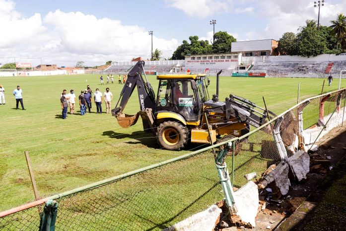 Estádio Juca Sampaio recebe primeira etapa de manutenção
