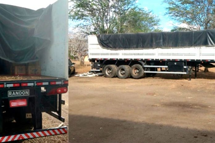 Carreta e carga recuperadas