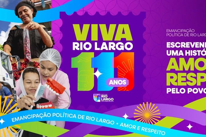 Prefeitura de Rio Largo lança programação oficial dos 111 anos de da cidade com entrega de fardamento escolar e série de inaugurações